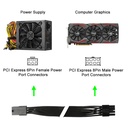 PCI-E PCI Express 6Pin to 8Pin Video Card Extension Power Cable