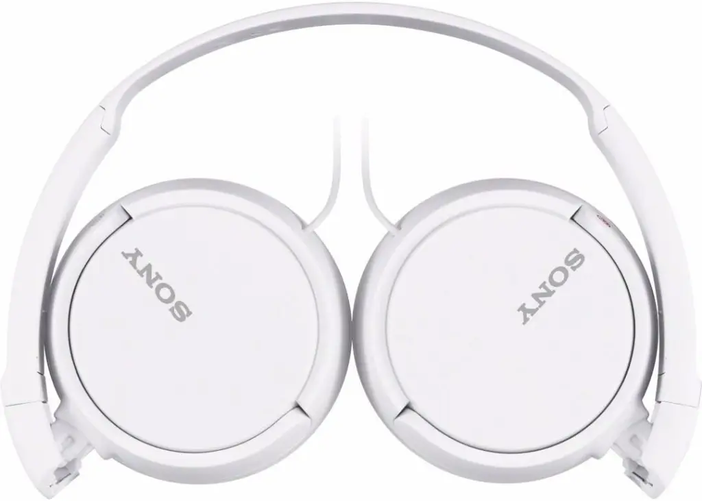 Sony MDR-ZX110AP Wired On-Ear Headphones with Mic - White