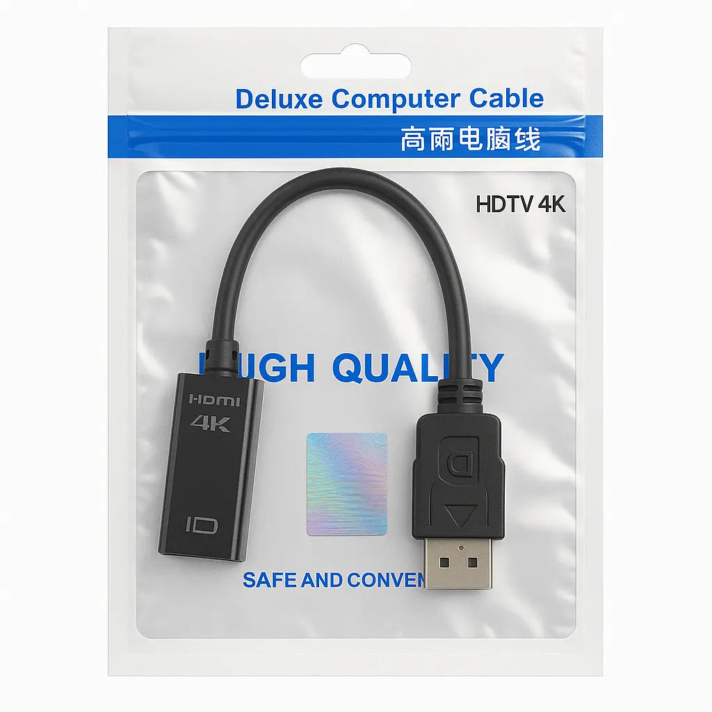 DisplayPort to HDMI Adapter, 4K Ultra HD, Plug and Play