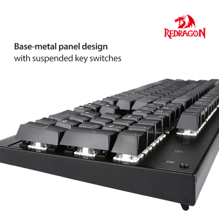 Redragon K608 Valheim Mechanical Gaming Keyboard, Tactile and Clicky Blue Switch, 104 Keys, LED Rainbow Backlit, Wired Keyboard, Full-Key Rollover, Ergonomic Keyboard, for Office and Gaming