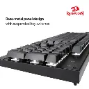 Redragon K608 Valheim Mechanical Gaming Keyboard, Tactile and Clicky Blue Switch, 104 Keys, LED Rainbow Backlit, Wired Keyboard, Full-Key Rollover, Ergonomic Keyboard, for Office and Gaming
