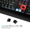 Redragon K608 Valheim Mechanical Gaming Keyboard, Tactile and Clicky Blue Switch, 104 Keys, LED Rainbow Backlit, Wired Keyboard, Full-Key Rollover, Ergonomic Keyboard, for Office and Gaming