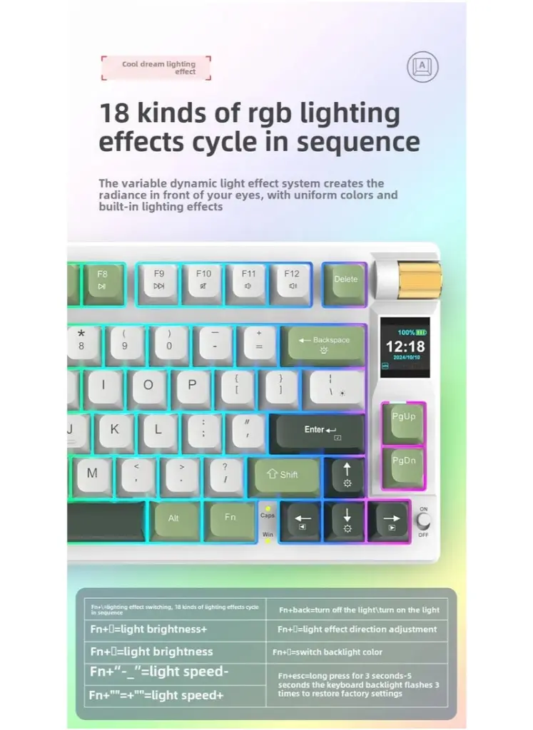 Keyboard Forev K79 Mechanical Wireless Hot-Swappable RGB