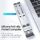 Laptop Stand, Laptop Stand for Desk, Adjustable Ergonomic Portable Aluminum Laptop Stand, 7 Angle Anti-Slip Computer Stand, Compatible with 9-15.6 inch Laptop, Silver