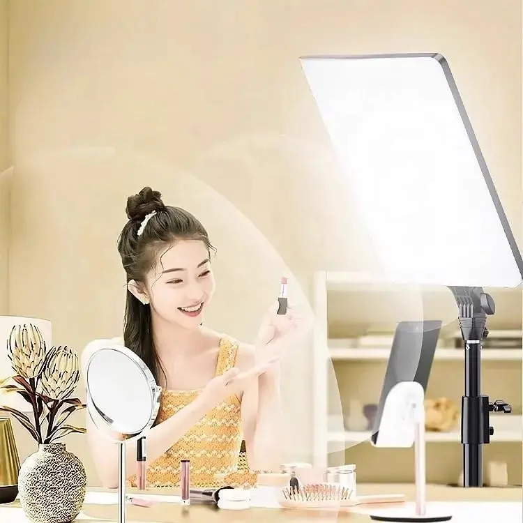 بانل إضاءة LED مستطيل RL-19 مع ريموت وحامل معدني 2 متر