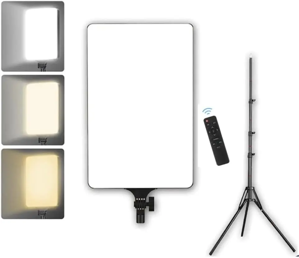 بانل إضاءة LED مستطيل RL-19 مع ريموت وحامل معدني 2 متر