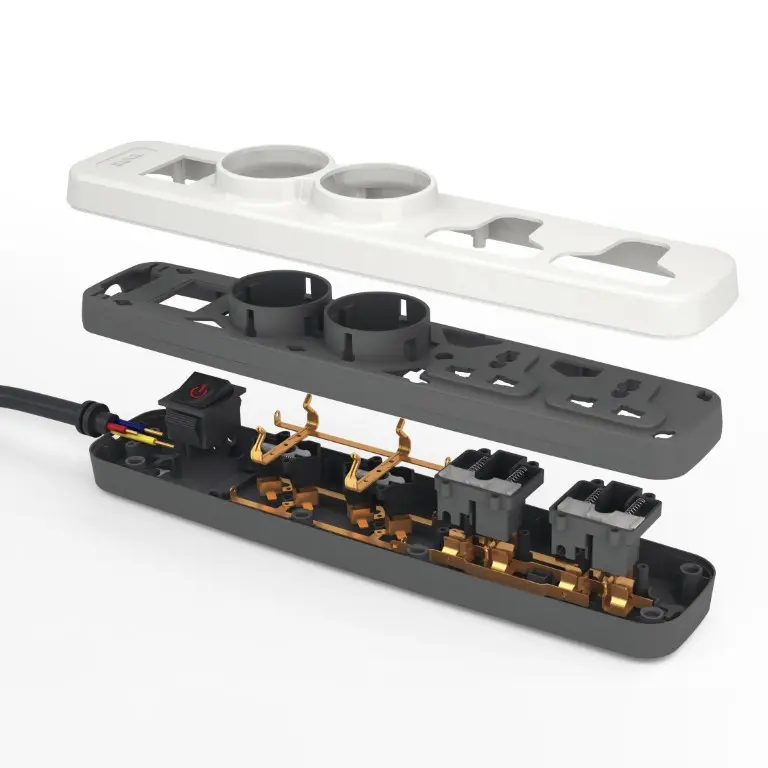 iLOCK 5028 4-Outlet Power Strip, 2m Cable