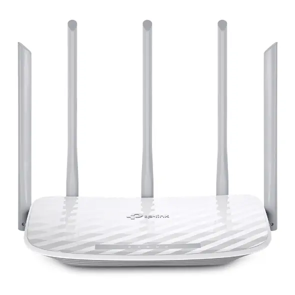 TP-Link Archer C60 AC1350 Dual-Band Wi-Fi Router, 5 Antennas, MU-MIMO, 4 LAN Ports