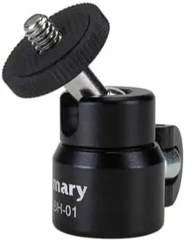 رأس كرة Jmary BH-01 صغير – دوران 360 درجة وإمالة 90 درجة ومسمار 1/4 بوصة