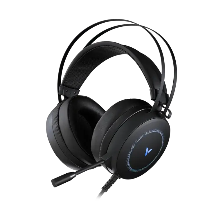 Rapoo VH160 Gaming Headset, Virtual 7.1 Surround, ENC Mic, RGB, Black