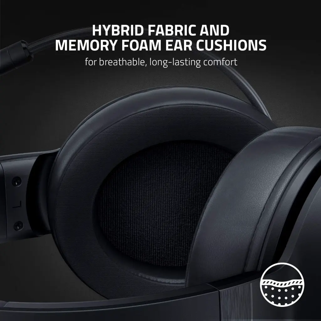 Razer Kraken V3 Wired Gaming Headset, USB, THX 7.1, Chroma RGB