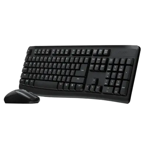Rapoo X1800 PRO 2.4 GHz Wireless Keyboard and Mouse Combo, Arabic Layout