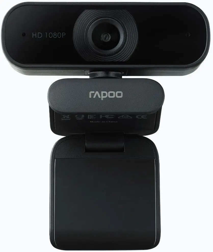 Rapoo C260 USB Full HD 1080p Webcam with 95-Degree Wide-Angle Lens
