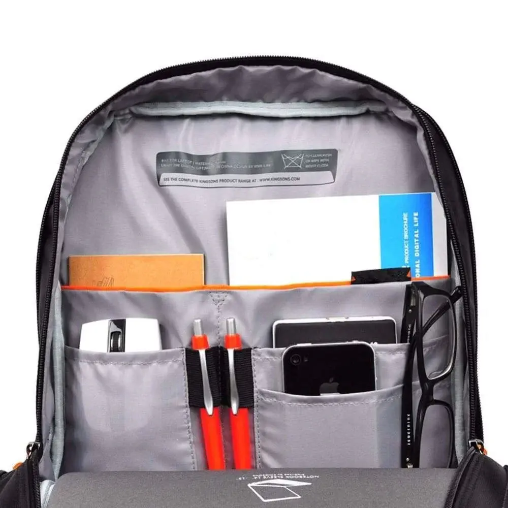 L'Avvento BG554 Laptop Backpack, Fits up to 15.6", Designed in Paris, Black