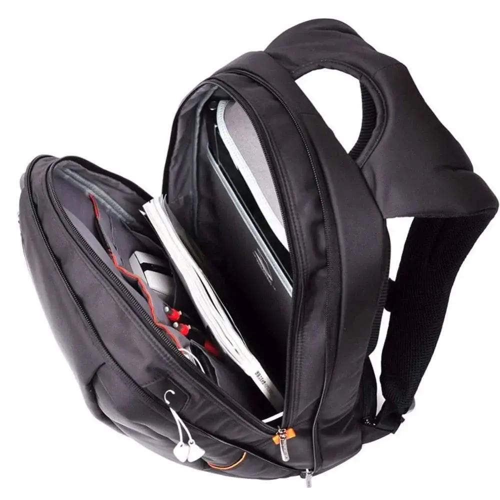 L'Avvento BG554 Laptop Backpack, Fits up to 15.6", Designed in Paris, Black