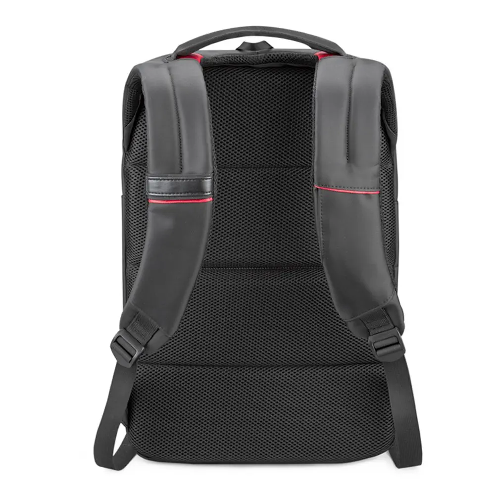 L'Avvento BG416 Laptop Backpack, Water-Repellent Polyester and PVC, 15.6", Black
