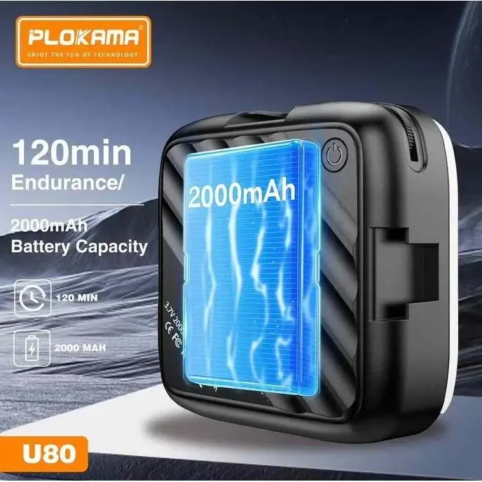 إضاءة Plokama U80 LED للهاتف المحمول - ميني محمولة بمشبك للتصوير والفيديو