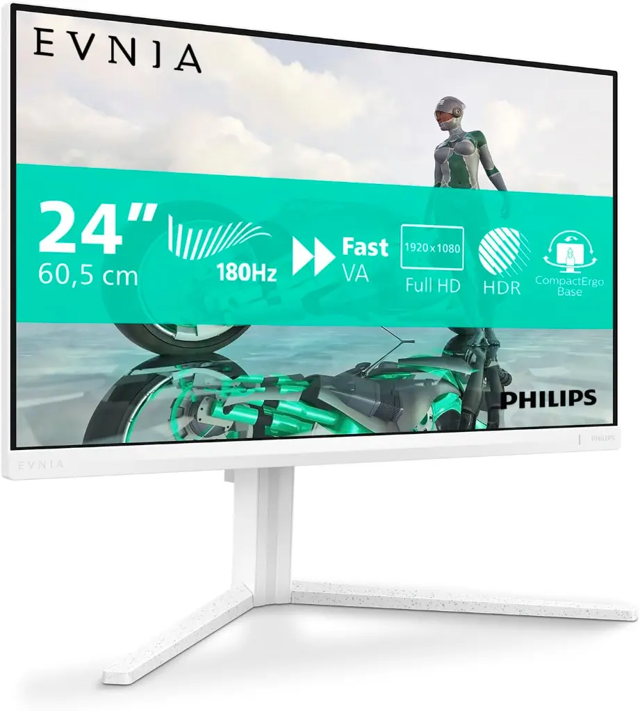 Philips Evnia 24M2N3201A 23.8" Full HD Fast IPS Gaming Monitor - 180Hz, HDR10, Black
