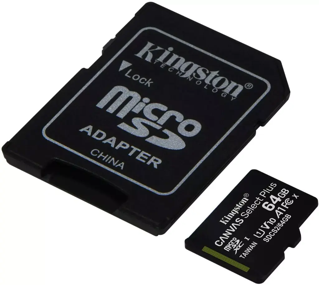 Kingston Canvas Select Plus 512GB microSDXC Card, Class 10 UHS-I, A1, 100MB/s, with SD Adapter