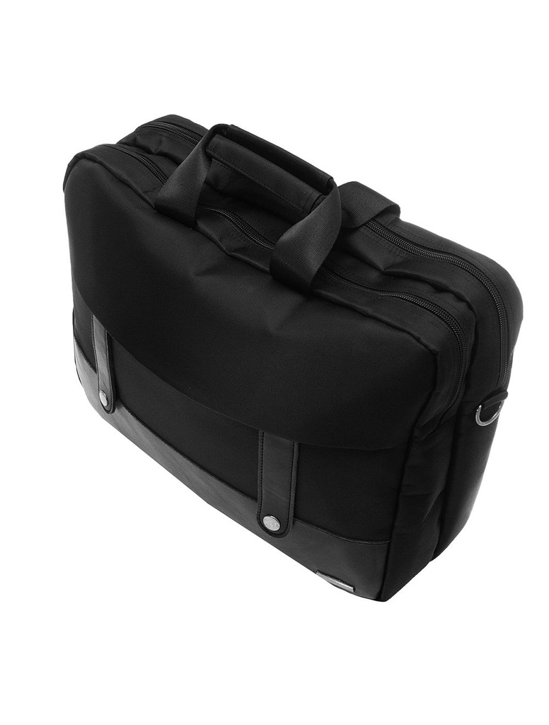 L'AVVENTO BG926 Laptop Shoulder Bag 15.6-inch, Polyester, Gray x Blue