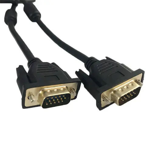 BLITZ VGA Cable 1.8m Male to Male, Double Shielded, 30 AWG, Gold-Plated, Ferrite Core