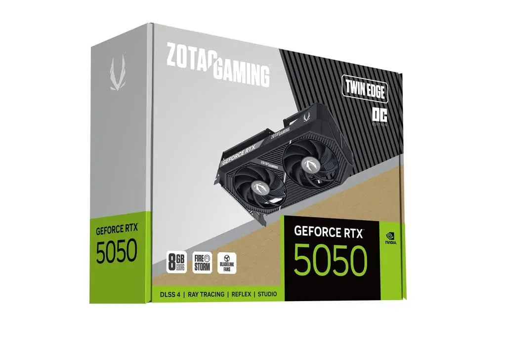ZOTAC GAMING GeForce RTX 5050 Twin Edge OC 8GB GDDR6 (ZT-B50500H-10M)