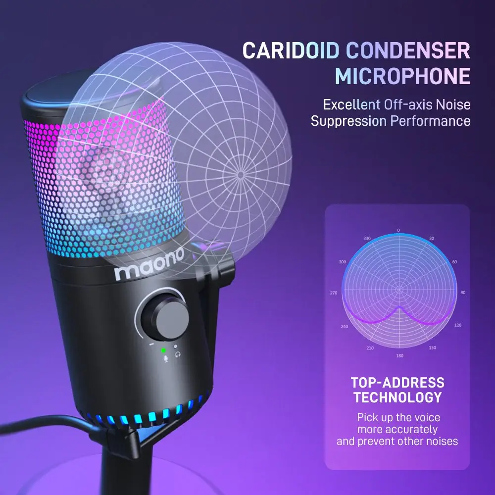 MAONO PD400X USB/XLR Dynamic Podcast Microphone for Streaming