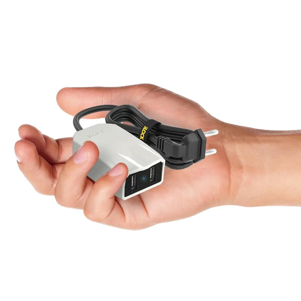 iLOCK Mini Charger, Dual USB-A (Type-A) Ports, Fast Charging