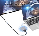 USB-C to HDMI Adapter, USB 3.1 Type C to HDMI 4K Multiport AV Converter with USB 3.0 Port Mac HDMI Adapter,USB-C Digital AV Multi Port Adapter Compatible MacBook Pro/ S8+/S9+/Projector/Monitor（Gray）
