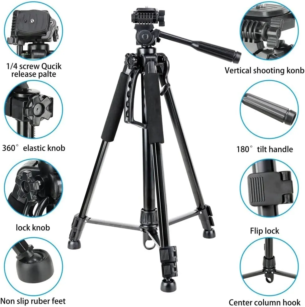 NeePho NP-8850 Professional Extendable Tripod for DSLR & Phone