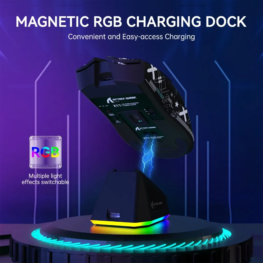 ATTACK-SHARK-X11-Lightweight-Tri-Mode-Wireless-2.4GUSB-C-WiredBT-Gaming-Mouse-with-RGB-Charging-Dock-22K-DPIPAW3311-Optical-Sensor-Black-2.webp