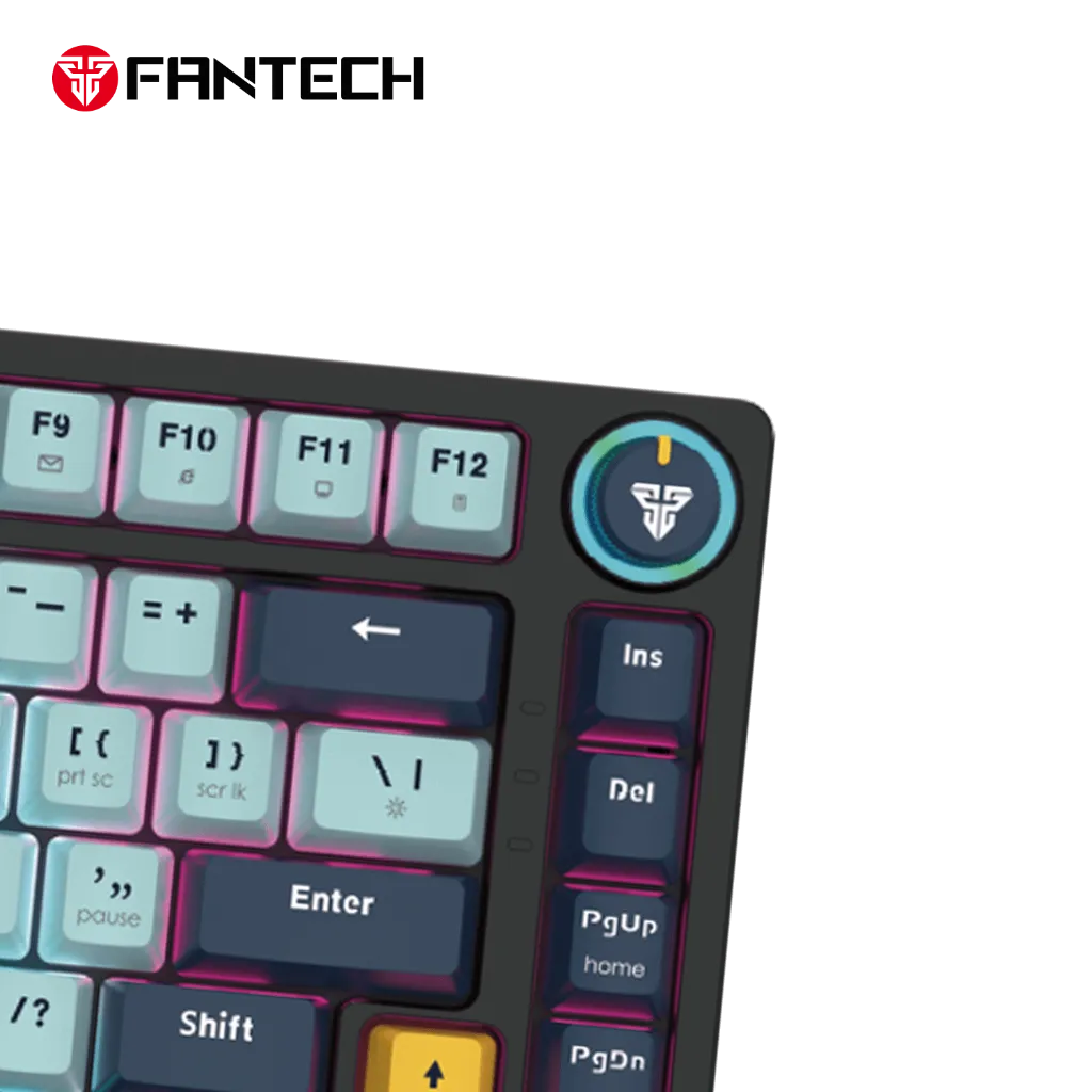 Fantech Atom81 MK875V2 Mechanical Gaming Keyboard - SkyBlue, Blue Switch (81 Keys)