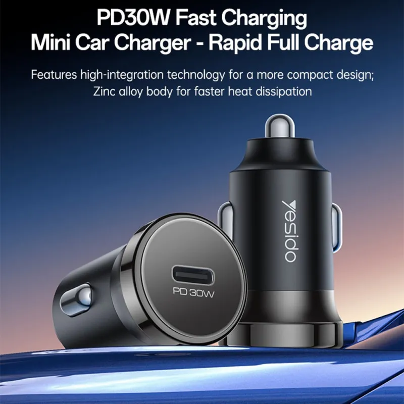 chargeur-voiture-30w-rapide-usb-c-yesido (4).webp