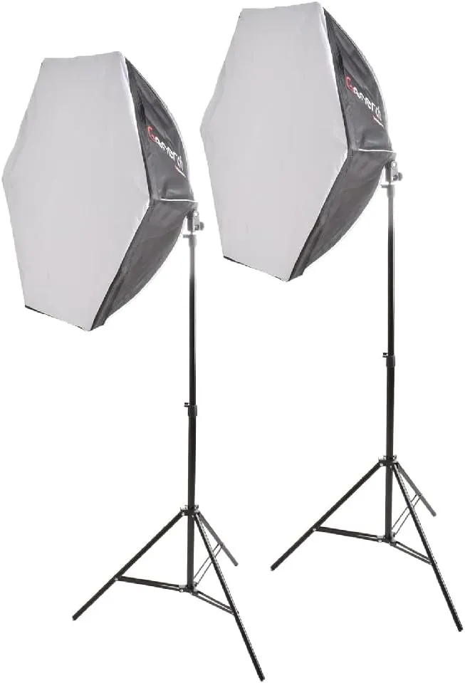 General Octa Softbox Studio Light 150W, AC 220V, 3200K-6500K - Black