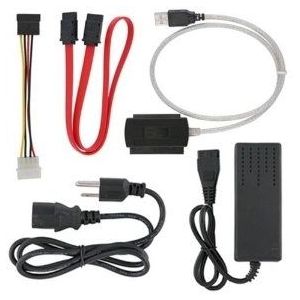 [ide sata] I-Rock SATA/PATA/IDE Drive to USB 2.0 Adapter, Converter Cable for 2.5/3.5 Inch Hard Drive And Optical Drive with External AC Power Adapter - Multi Color
