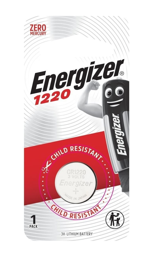 Energizer Coin Battery, 1220 SIMBA Card