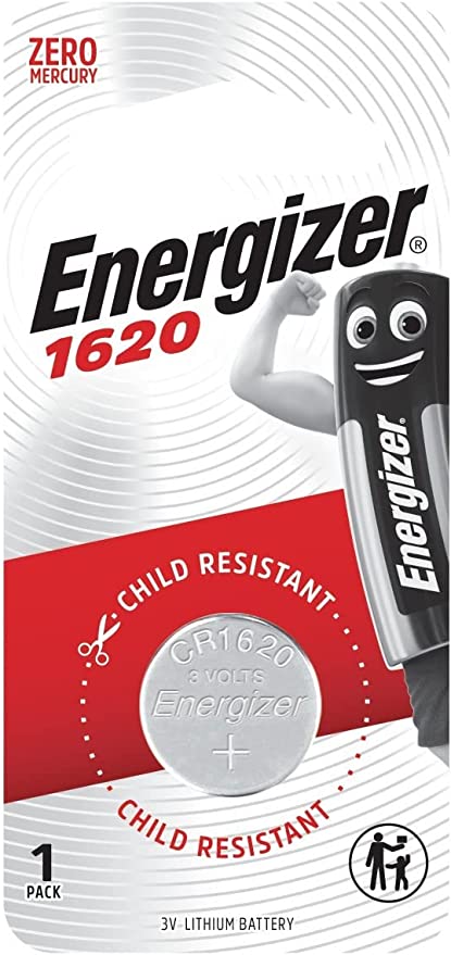 Energizer Coin Battery, 1620 SIMBA Card