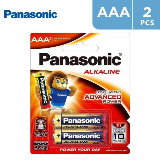 PANASONIC Alkaline AAA-Size Battery LR03T/2B