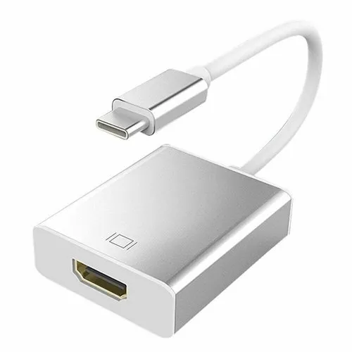 USB 3.1 Type C Male to HDMI Female Adapter Connector Cable 1080P HDTV White