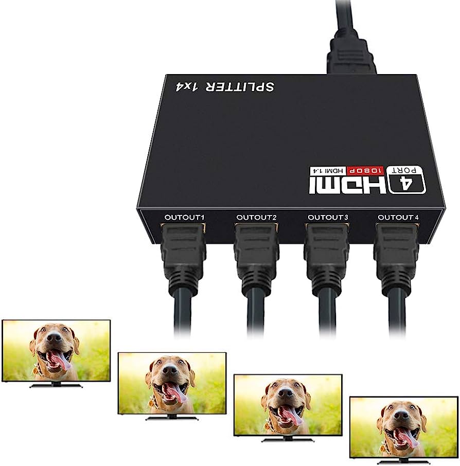 [hd 4*1] 1x4 HDMI Splitter 4K HDMI Splitter 1 in 4 Out Supports HDCP UHD 4K Hdmi 1.4 3D 1080P Full HD 4 Way HDMI Splitter 4*1
