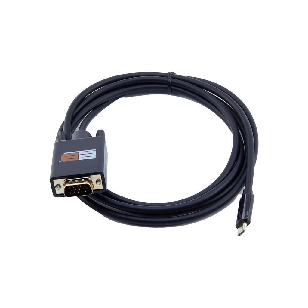2B (CV144) Type C to VGA Cable - 1.8M - Black