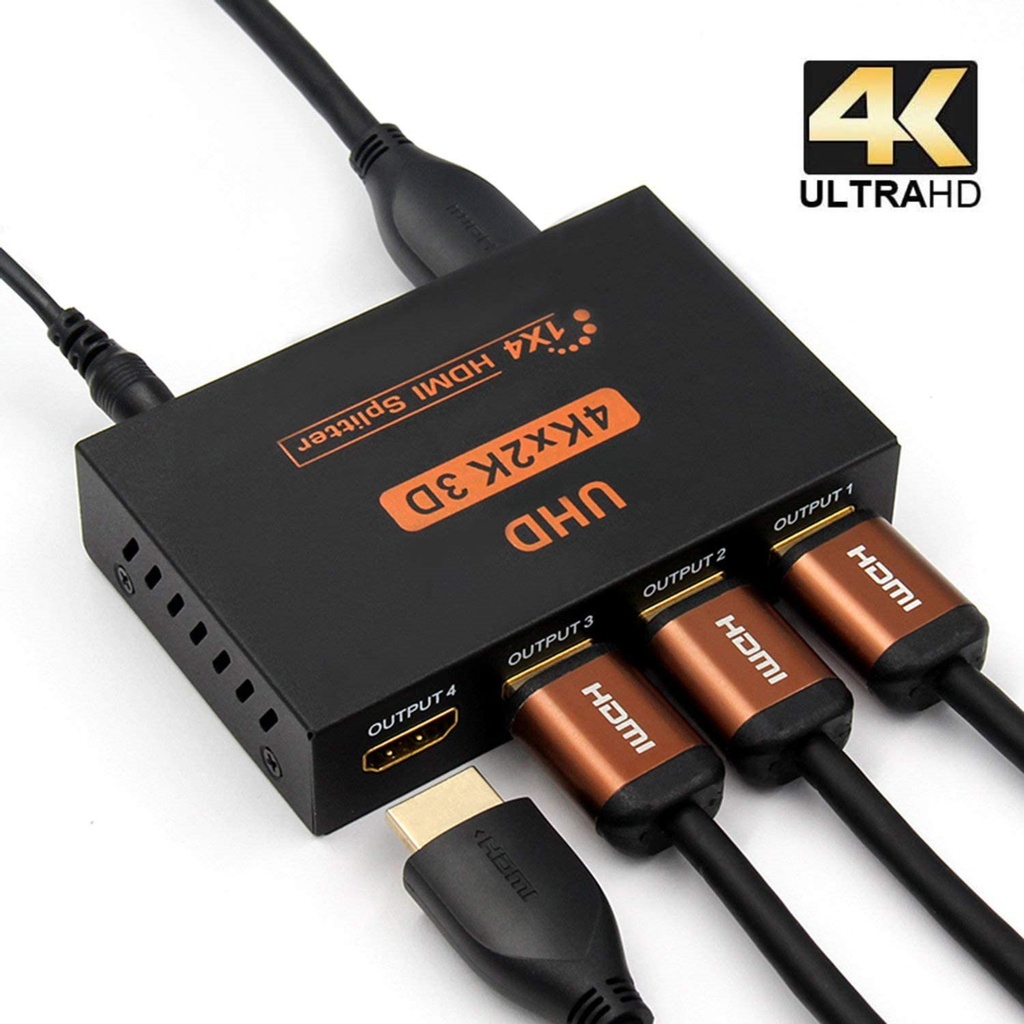 4port hdmi splitter uhd  3d zero