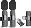K9 Dual Wireless Lavalier Microphone Plug-Play Widely Compatible 20 Mtr