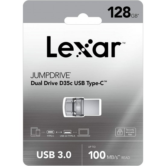 JumpDrive Dual Drive D35c Type-C/Type-A (USB 3.0) 128GB