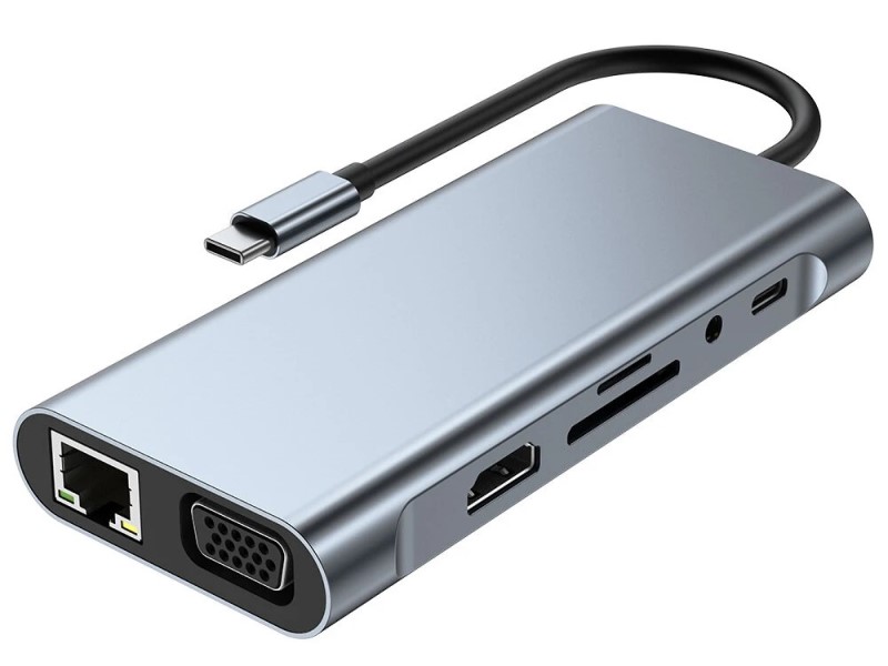  11in 1 USB-C Hub Docking Station Type-C Adapter
