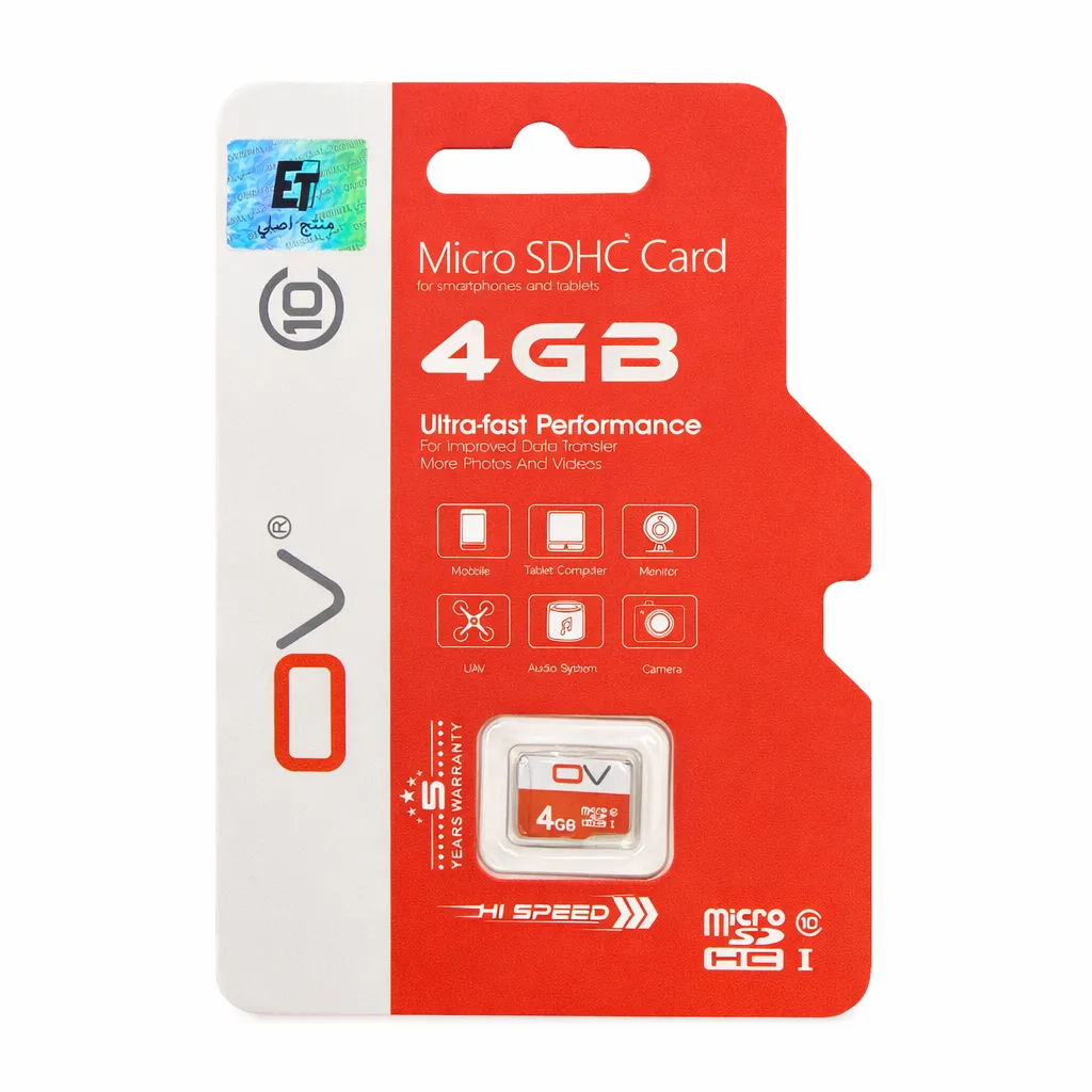 [ov 4G] OV MicroSDHC 4GB – A1 V10 – Memory Card