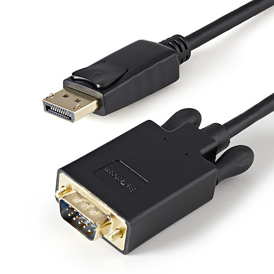 [dis to vga]  Display Port to VGA Cable 1.8M - Black

