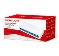 مبدّل Mercusys MS108 مكتبي بـ8 منافذ 10/100 ميجابت/ث