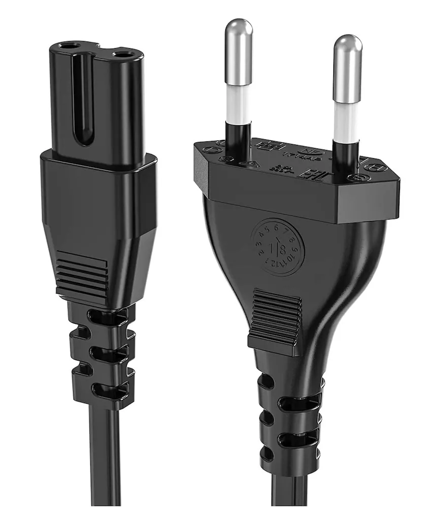 Power Cord Cable Wire For Led Tv and TOSHIPA adapter 1.5 meter Black ORIGENAL