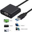USB 3.0 to VGA Adapter, USB to VGA Video Adapter Converter, Multi Monitor Display, Display External Cable Adapter for PC Laptop